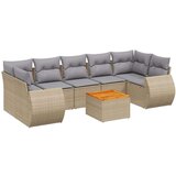  8-dijelni set vrtnih sofa od poliratana s jastucima bež | shoptok.hr