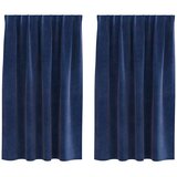  Zavjese za zamračivanje 2 pcs Tamno plava 140 x 140 cm Baršun | shoptok.hr