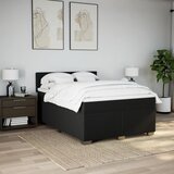  Krevet s oprugama i madracem crni 140x200 cm od tkanine | shoptok.hr