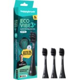 happybrush Eco VIBE 3+ AllBlack glave ščetke - 3 kos. Cene