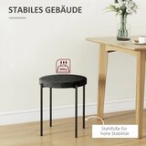  Blagovaonska stolica ukrasna stolica kuhinjska stolica 41 5 cm x 41 5 cm x 46 cm crna | shoptok.hr