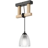  Visilica na sajli LEANDRA 1xE27/15W/230V hrast/crna | Eponuda.com
