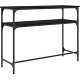  Konzolni stol crni 100 x 35,5 x 75 cm od konstruiranog drva | Eponuda.ba