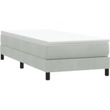 Box Spring krevet bez madracem svijetlo sivi 90x220 cm baršun | Eponuda.com