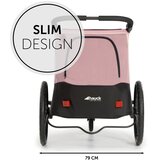 Hauck 2u1 prikolica za bicikl i dječja kolica za dvoje djece Dryk Duo Rose | shoptok.hr