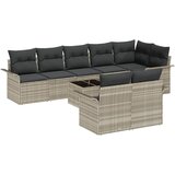  Sjedeća garnitura za vrt 9 pcs Svjetlosiva Poli ratan | shoptok.hr