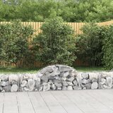 vidaXL Obokane gabion košare 6 kosov 200x50x40/60 cm pocinkano železo Cene