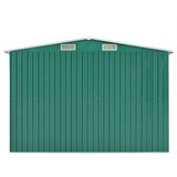 vidaXL vrtna kućica 257 x 489 x 181 cm metalna zelena | shoptok.hr