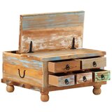  Stolić za kavu od obnovljenog drva 70 x 70 x 38 cm | shoptok.hr