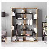 Hanah home Esteban Crna Ud polica za knjige 120x156x22cm, smeđe-crna | Eponuda.ba