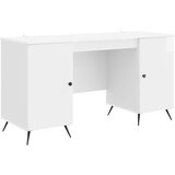  Stol Bijela visokog sjaja 142,5 x 50 x 75 cm Konstruirano drvo | shoptok.hr