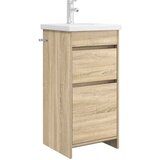 vidaXL Kopalniška omarica s pomivalnikom Sonoma hrast, (5000246214) | Shoptok.si