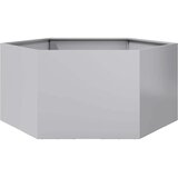  Vrtna sadilica šesterokutna 104x90x45 cm od pocinčanog čelika | shoptok.hr