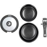 Holm Aluminijski set tava s ručkom koja se može skinuti 2 kom s poklopcem/s neprianjajućom površinom 2,4 l – | shoptok.hr