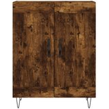  Visoka komoda dimljeni hrast 69,5x34x180 cm konstruiranog drva | shoptok.hr