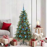 vidaXL Umetno Zložljivo Božično Drevo Zelena 150 cm PE in PVC | Shoptok.si