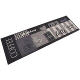vidaXL Kuhinjska preproga pralna napis Coffee črna 60x180 cm žamet Cene