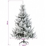  Umjetno božićno drvce s nogom 210 cm PVC i metal Slike