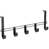 Metaltex Črni kovinski obešalnik za vrata 38 cm Lava - Metaltex Cene