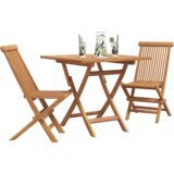  3-dijelni sklopivi vrtni bistro set od čvrstog drva akacije | shoptok.hr
