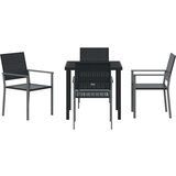 Set od 2 Crna PE ratan 54x62.5x89 cm Izdržljivo | shoptok.hr