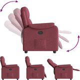  Naslonjač od tkanine crvena boja vina | shoptok.hr