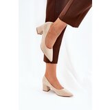 Boto Women's Pumps With Pointed Toes On Heel Beige Merinette | Shoptok.si