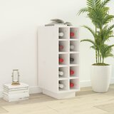 vidaXL Stojalo za vino belo 23x34x61 cm trdna borovina | Shoptok.si