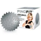 PINOFIT® masažna žogica z bodicami, siva, prozorna, 8 cm