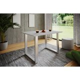MID.YOU Jedilna Miza Xona, Antracit, Srebrna, 80x50cm | Shoptok.si
