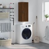 Maison Chic Stenska omarica - Zidna omarica rjav hrast 34,5x34x90 cm iu840, (22063465) | Shoptok.si