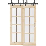 vidaXL Komplet opreme za drsna vrata 152,5 cm jeklo črne barve | Shoptok.si