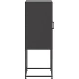  Visoka komoda crna 36x39x107 cm čelična | Eponuda.com