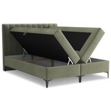 Makamii Zelena boxspring postelja s prostorom za shranjevanje 180x200 cm Puhala – | Shoptok.si