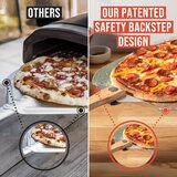 CHEF POMODORO 30 cm aluminijasta lopatica za pico z zložljivim lesenim ročajem | Shoptok.si