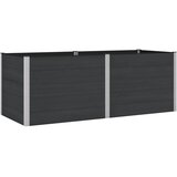 vidaXL Povišena gredica - Vrtna gredica Crna 250 x 100 x 91 cm WPC i aluminij - 250 x 100 x 91 cm Crna Cijene