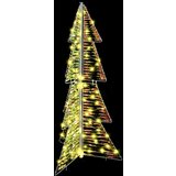 vidaXL Božično drevo med 100 LED Toplo bela 120 cm PET | Shoptok.si