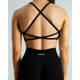 Ženski sportski top Aura Crossback, Crni