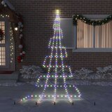 vidaXL LED božićno drvce s 276 LED svjetlima Šareni 511 cm Metal | shoptok.hr