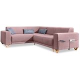 Miuform Ružičasta sklopiva/s prostorom za odlaganje kutna garnitura (s lijevim kutom/u obliku slova L) Classy Sophie – | shoptok.hr