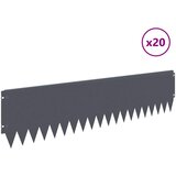  Ograda oko Travnjaka 20 pcs 103 x 25 cm Čelik Antracit | shoptok.hr