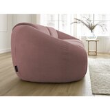 Bobochic Paris Rožnata sedežna garnitura iz rebrastega žameta 250 cm Tina – | Shoptok.si