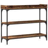  Consolna stolica od starog drveta 100x30x80 cm od inženjerskog drveta i čelika | shoptok.hr