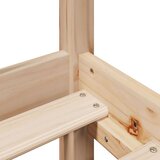 vidaXL Krevet s regalom za knjige bez madraca 120x190 cm od borovine | shoptok.hr