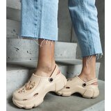 Gemre Beige platform mules with decorations Aria | Eponuda.ba