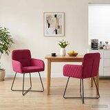  Trpezarijske stolice 2 pcs Baršun Vinska crvena | shoptok.hr