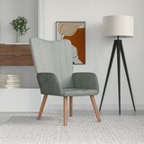  The Living Store Stol za sproščanje svetlo siv žamet - Stol Za Sproščanje, (21485315) | Shoptok.si