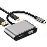 Linkom USB-C adapter sa HDMI, VGA i USB 3.0 izlazima, 4K Cene