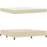  s opruga kutije Krema 200 x 200 cm tkanina | shoptok.hr