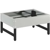 Feeder za ptice Srebrno 80 x 28 x 13.5 cm Cinkani čelik | Eponuda.com